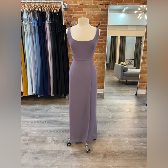 Dessy Bridesmaid Dress 1550 Lavender Size 16 - Picture 4 of 5